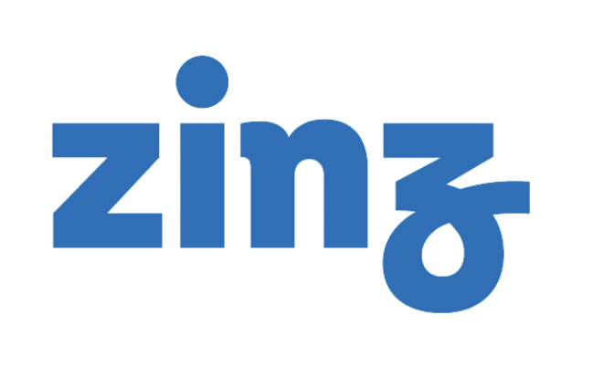 Logo da Zinz, plataforma digital para obras comerciais e reformas de franquias